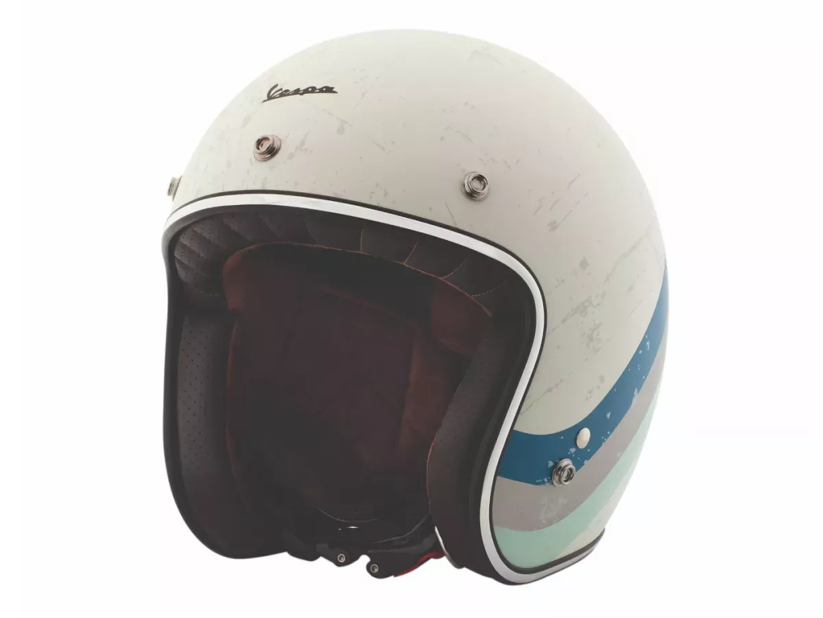 Helmet -VESPA open face helmet Heritage- white (biancospino