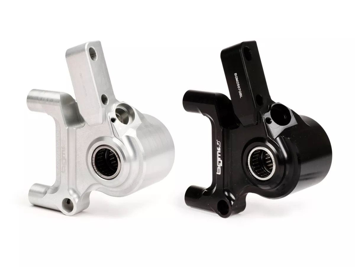 Soporte pinza freno delantero -BGM PRO CNC Touring, radial, tambor de freno tipo Piaggio/Grimeca Ø20mm- Vespa PX Disc (1998-), My, 2011 -