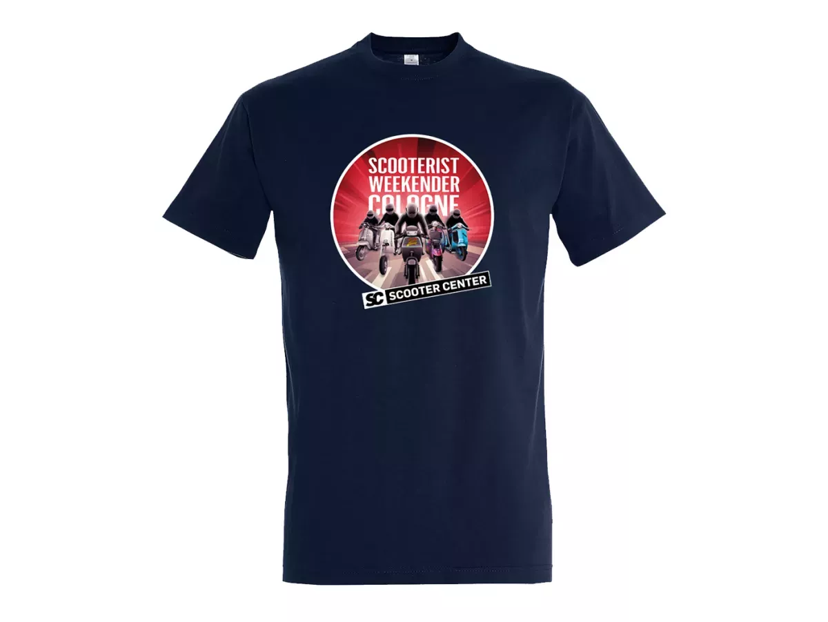 T-shirt -Scooterist Weekender Cologne - svart