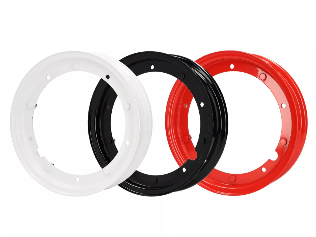 Jante -MADE IN ITALY 2.10-10 pouces, acier- Vespa (type PX) - Vespa Smallframe V50, 50N, Special, PV, ET3, PK50-125 (S/XL/XL2), Largeframe PX, T5, Sprint, Rally, GT/GTR, LML Star, Deluxe -