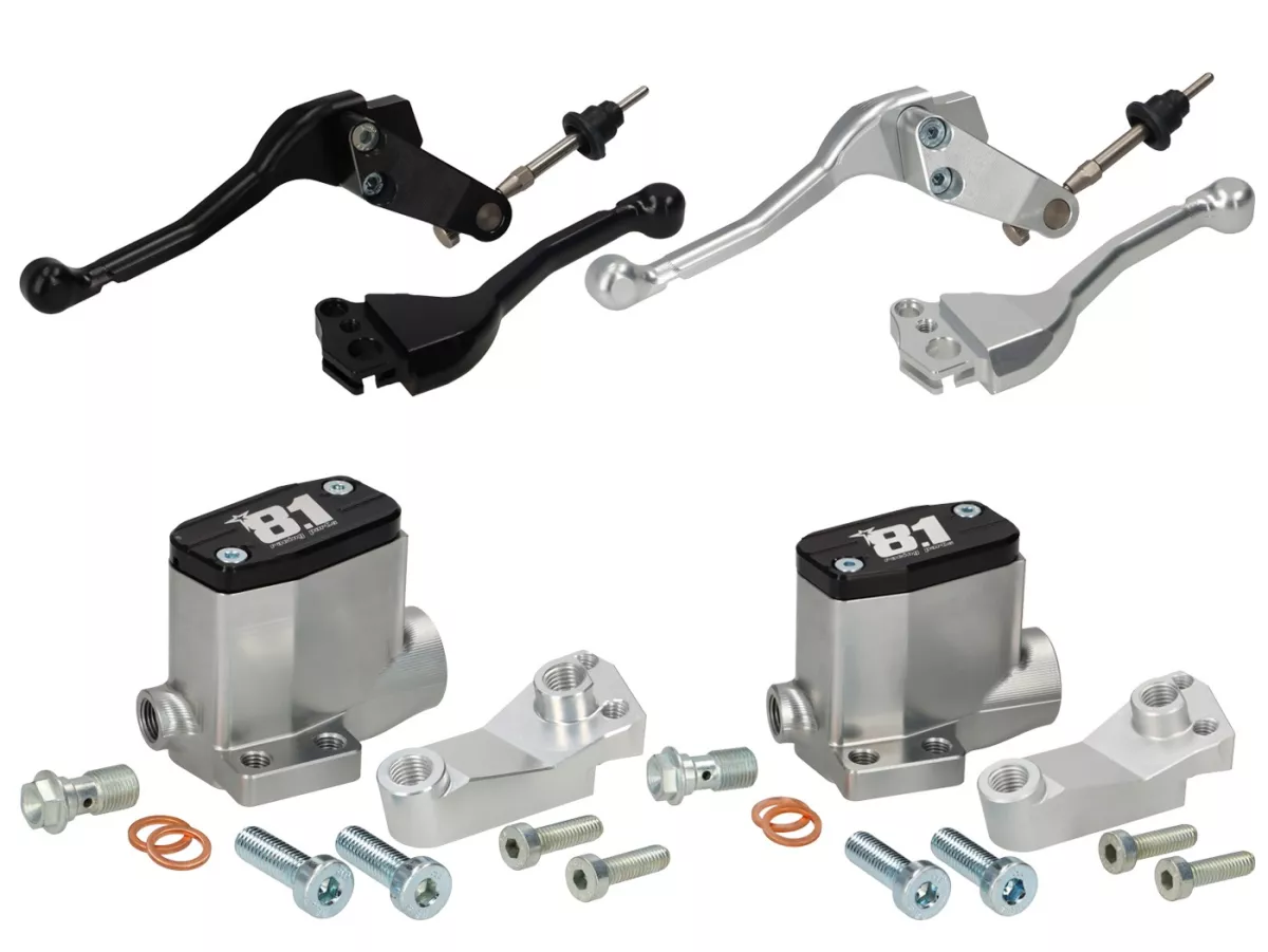 Voorrem pomp -8.1 OTTOPUNTOUNO- Zuiger Ø=11mm, CNC - Vespa PV, ET3, GT, GTR, Super, TS, Sprint, SS180, Rally-.