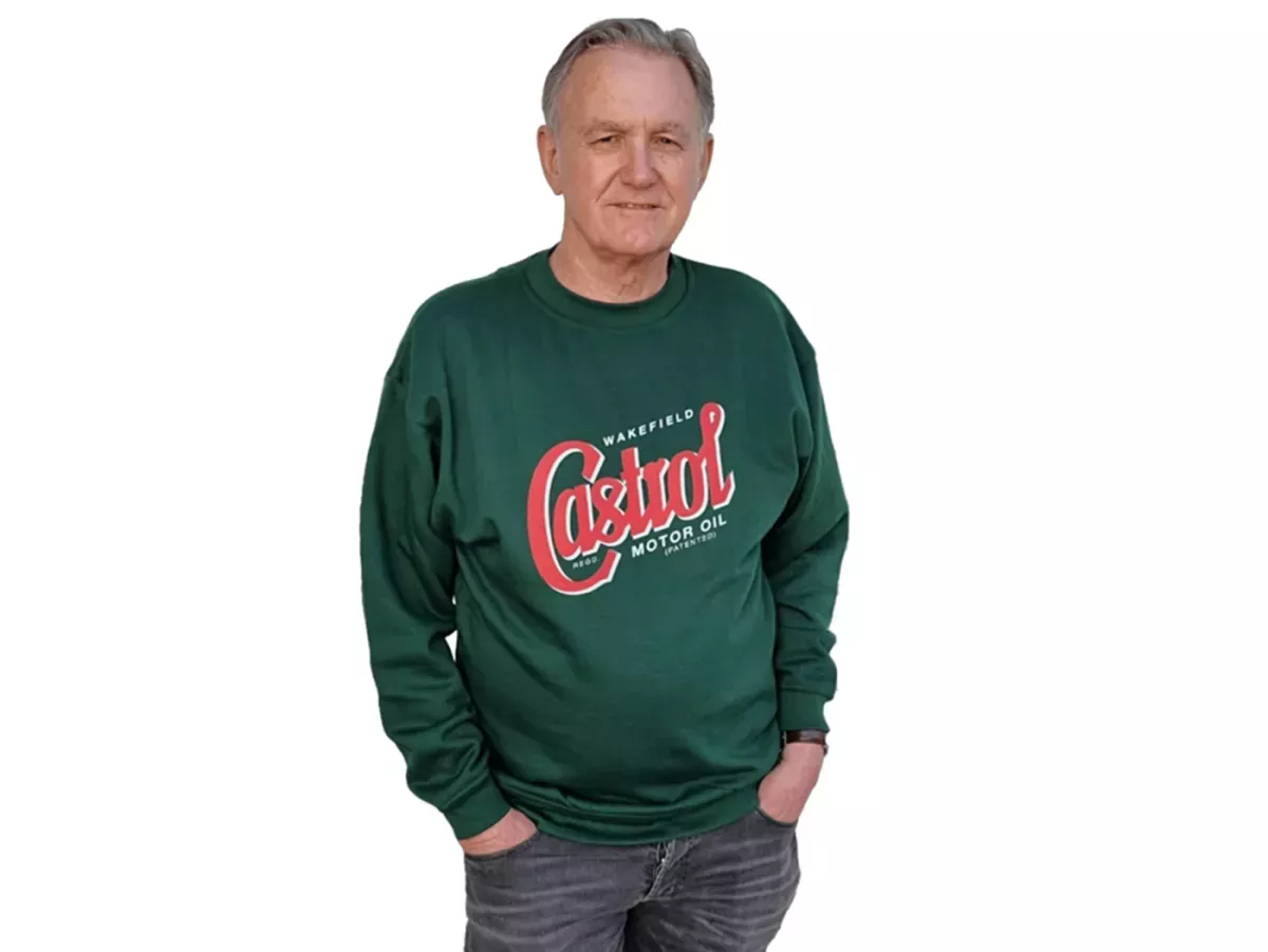 Sudadera -CASTROL, Classic- verde -