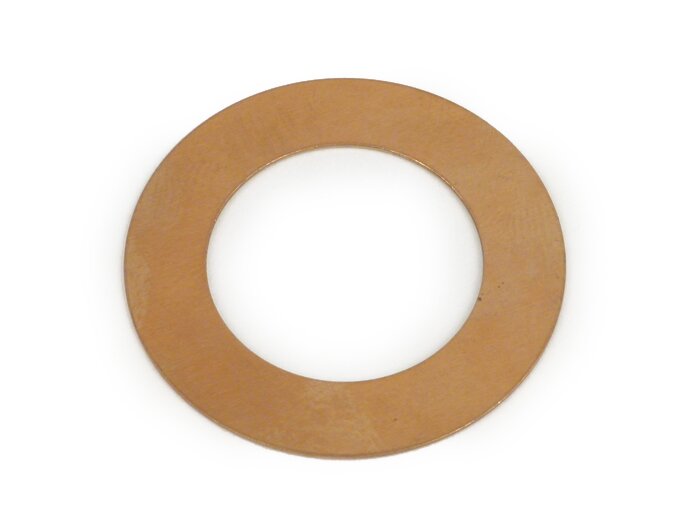 Tryckbricka vevaxel / vevstake -PIAGGIO- 22x0,5mm - Vespa PX, Cosa, Lambretta - koppar