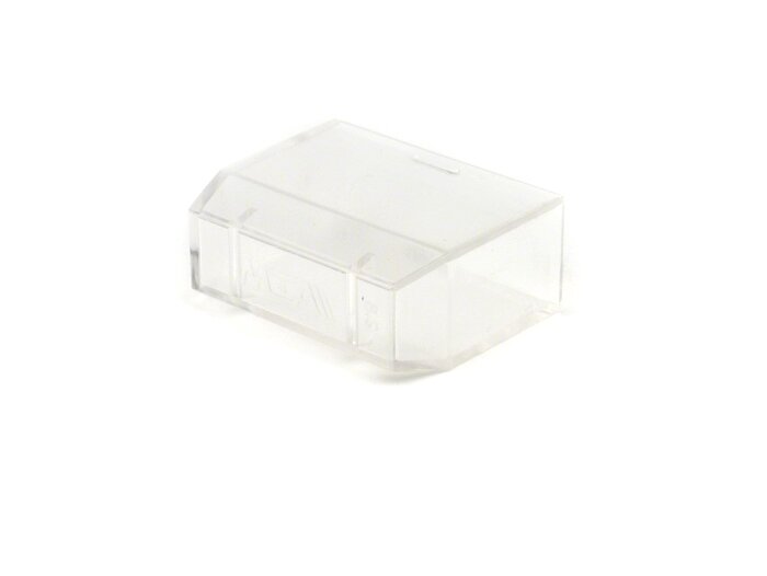 Cover cap fuse housing -PIAGGIO- transparent (used for fuse housing with 1 male spade connector)