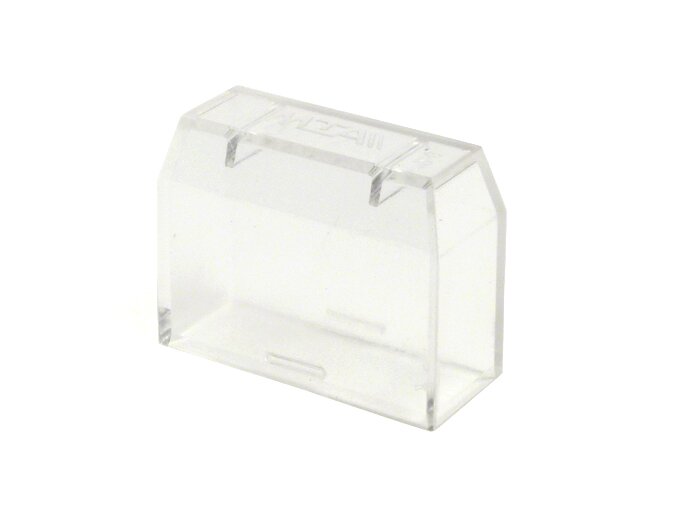 Cover cap fuse housing -PIAGGIO- transparent (used for fuse housing with 1 male spade connector)