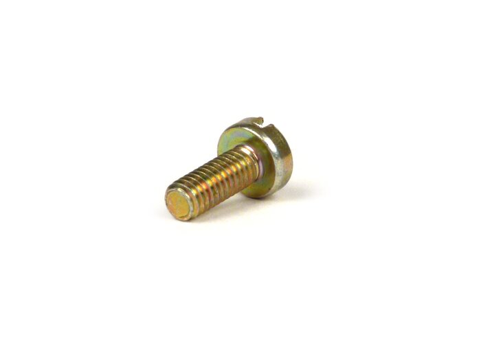 Screw points M4 x 10mm slotted -PIAGGIO- Vespa Vespa Smallframe V50, PV125, Wideframe VM1, VM2, VNB1, VNB2, Super, GS150 VS1-5, Sprint, GT, GTR, GL, SS180, Rally180, Lambretta - steel, zinc plated