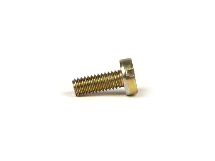 Screw points M4 x 10mm slotted -PIAGGIO- Vespa Vespa Smallframe V50, PV125, Wideframe VM1, VM2, VNB1, VNB2, Super, GS150 VS1-5, Sprint, GT, GTR, GL, SS180, Rally180, Lambretta - steel, zinc plated