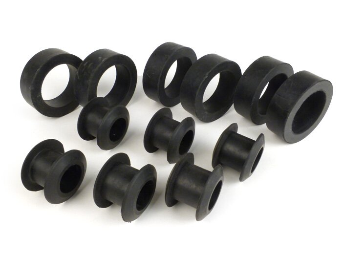 Rubber set sidecar -COZY- rear mounting (12 rubbers)