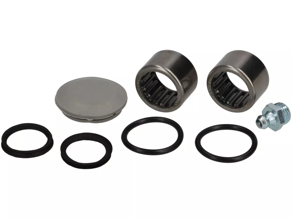 Wheel pin overhaul kit -VESPA- V50, ET3, PV125 - incl. o-rings, rubber cap speedo drive, grease nippel