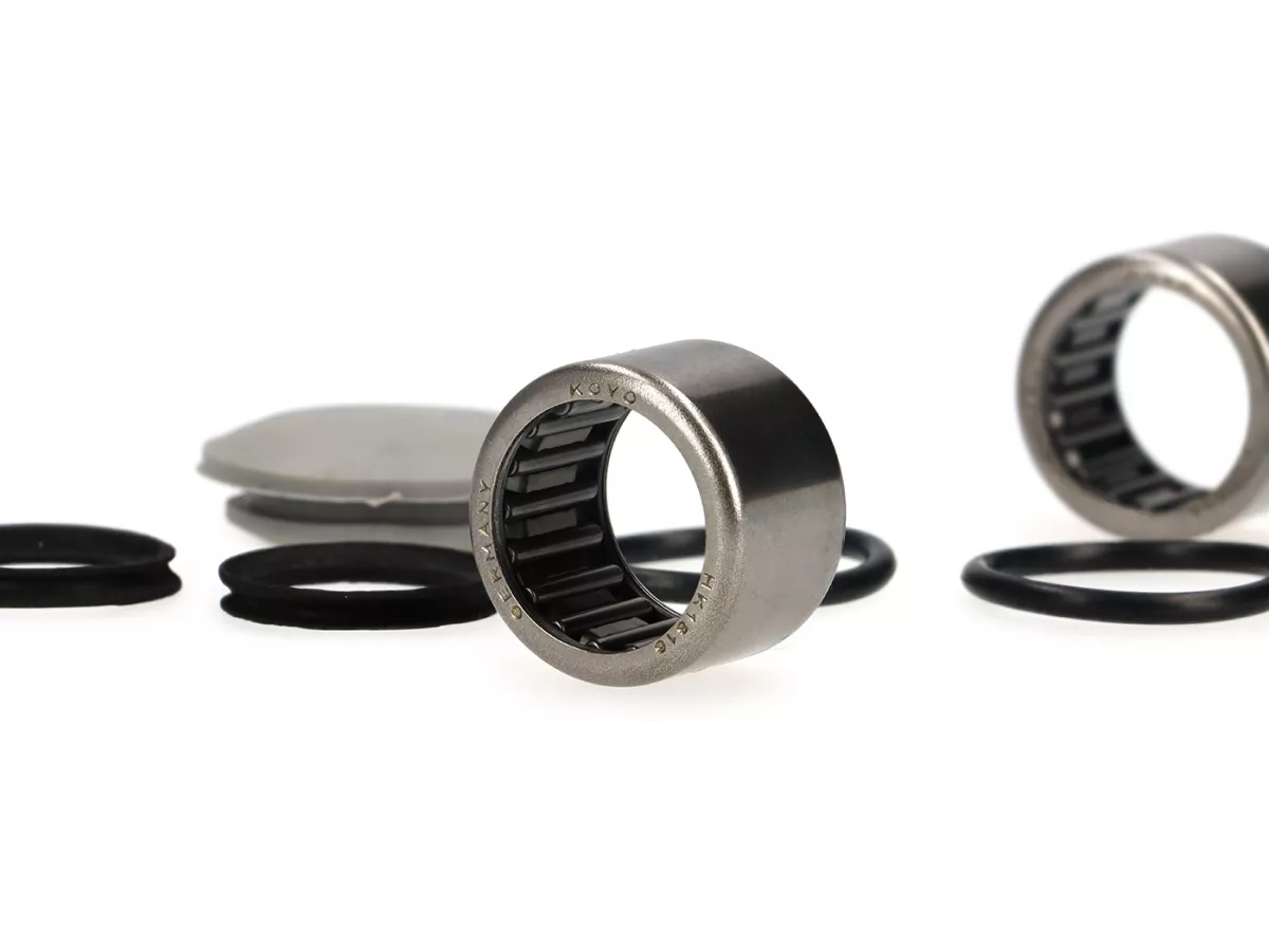 Wheel pin overhaul kit -VESPA- V50, ET3, PV125 - incl. o-rings, rubber cap speedo drive, grease nippel
