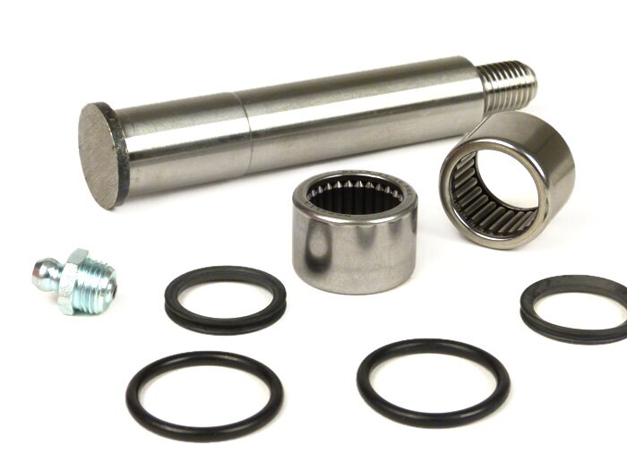 Wheel pin overhaul kit -VESPA- V50, ET3, PV125 - incl. Fork link axle, o-rings, rubber cap speedo drive, grease nippel