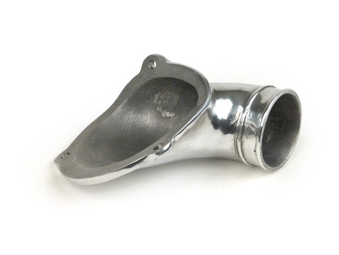 Intake manifold pada rangka -VESPA- Vespa GS160 / GS4 (VSB1T), SS180 (VSC1T) - (bagian aluminium yang digunakan untuk memasang selang intake dari kotak filter udara ke rangka)