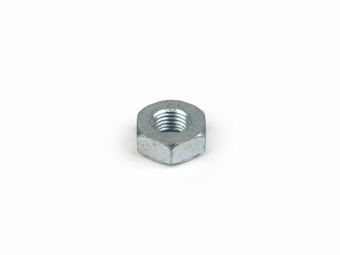 Mutter framhjulsaxel höger (svingarmsida) -VESPA- SW22, H=8,7mm (för gaffel/svingarm Vespa Rally200, Sprint150, TS125, GT125, GTR125, GL150, Super, VNA, VNB, VBA, VBB) - Framhjulsmutter Piaggio Sfera 1° (NSL)