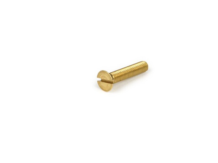 Vite a testa svasata rialzata -DIN 963- M5 x 25 - utilizzata per la cassetta portacavi Vespa Smallframe V50, 50N, PV, gancio portapacchi PX, T5, Rally, Sprint150, TS125, GT/GTR125, GL150, Super, V50, V90, SS50, SS90, PV, ET3 - zincata
