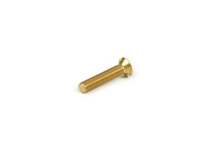Vite a testa svasata rialzata -DIN 963- M5 x 25 - utilizzata per la cassetta portacavi Vespa Smallframe V50, 50N, PV, gancio portapacchi PX, T5, Rally, Sprint150, TS125, GT/GTR125, GL150, Super, V50, V90, SS50, SS90, PV, ET3 - zincata