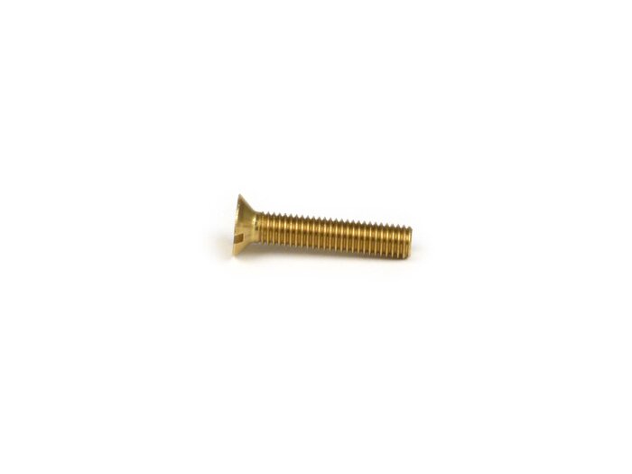 Vite a testa svasata rialzata -DIN 963- M5 x 25 - utilizzata per la cassetta portacavi Vespa Smallframe V50, 50N, PV, gancio portapacchi PX, T5, Rally, Sprint150, TS125, GT/GTR125, GL150, Super, V50, V90, SS50, SS90, PV, ET3 - zincata