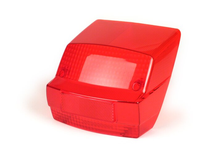 Achterlichtglas -MOTO NOSTRA- Vespa PX oud (-1984) met E-markering - rood