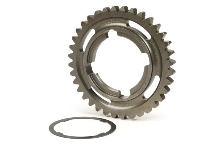 3rd gear cog -DRT- Vespa P-range (-1984), PX EFL, T5 125cc, Cosa, Rally - 125-150-180-200cc - (long +2) - 36 teeth