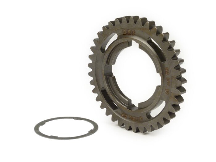 3rd gear cog -DRT- Vespa P-range (-1984), PX EFL, T5 125cc, Cosa, Rally - 125-150-180-200cc - (long +1) - 37 teeth