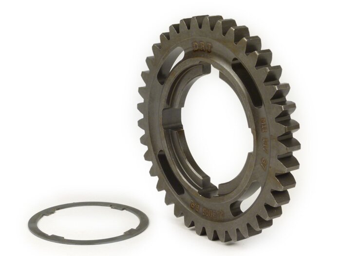 3rd gear cog -DRT- Vespa P-range (-1984), PX EFL, T5 125cc, Cosa, Rally - 125-150-180-200cc - (long +1) - 37 teeth