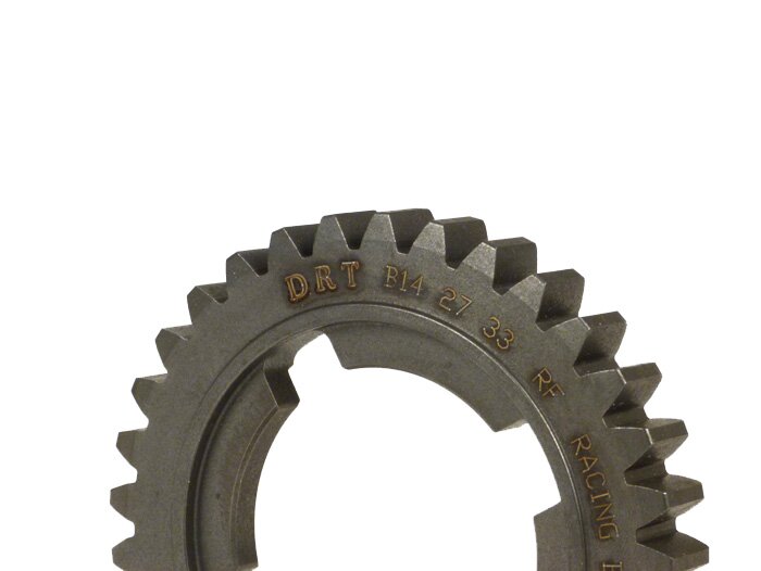 Versnelling 4 -DRT- Vespa PX oud, PX Lusso, T5 125cc, Cosa, Rally - 125-150-180-200cc - (lang +2) - 33 tanden