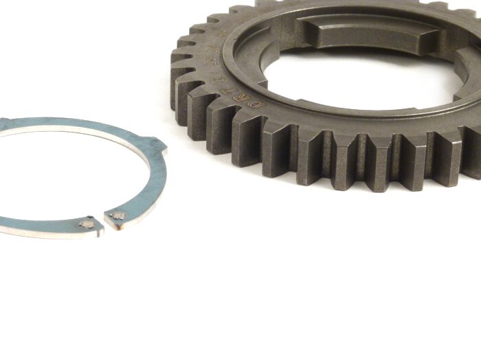 4th gear cog -DRT- Vespa P-range (-1984), PX EFL, T5 125cc, Cosa, Rally - 125-150-180-200cc - (long +1) - 34 teeth