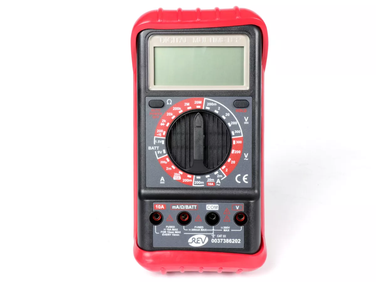 Digital multimeter -CTM-REV Check-202 2V - 250V- med gummihölster, akustisk kontinuitetstestare