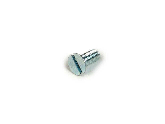 Tornillo avellanado de cabeza ranurada -DIN963- M4 x 10mm - Vespa VNA, VBA, VNB, VBB, GS150, T2, T3 - (se utiliza para fijar el tambor de freno al cubo de la rueda)
