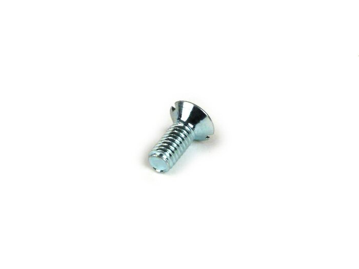 Tornillo avellanado de cabeza ranurada -DIN963- M4 x 10mm - Vespa VNA, VBA, VNB, VBB, GS150, T2, T3 - (se utiliza para fijar el tambor de freno al cubo de la rueda)