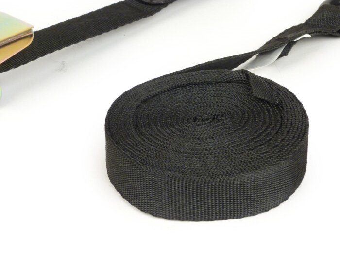 Spanband -UNIVERSAL met ratel en S-haak- 25mm x 5m - 250kg