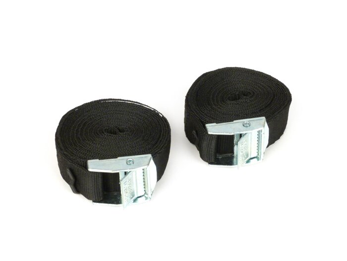 Spanbandenset -UNIVERSAAL met klemslot- 2x (25mm x 2,5m) - 2x 125kg