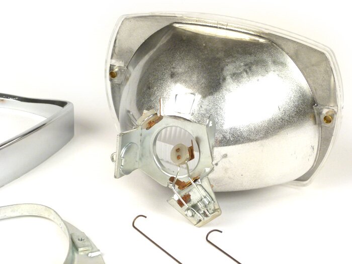 Set lampu depan -SIEM, persegi panjang- Vespa V50 Special - bohlam 15W