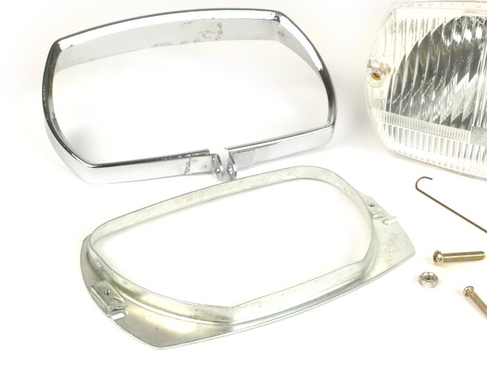 Set lampu depan -SIEM, persegi panjang- Vespa V50 Special - bohlam 15W