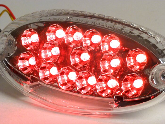 Tail light -BGM STYLE smooth lens LED - Peugeot Ludix