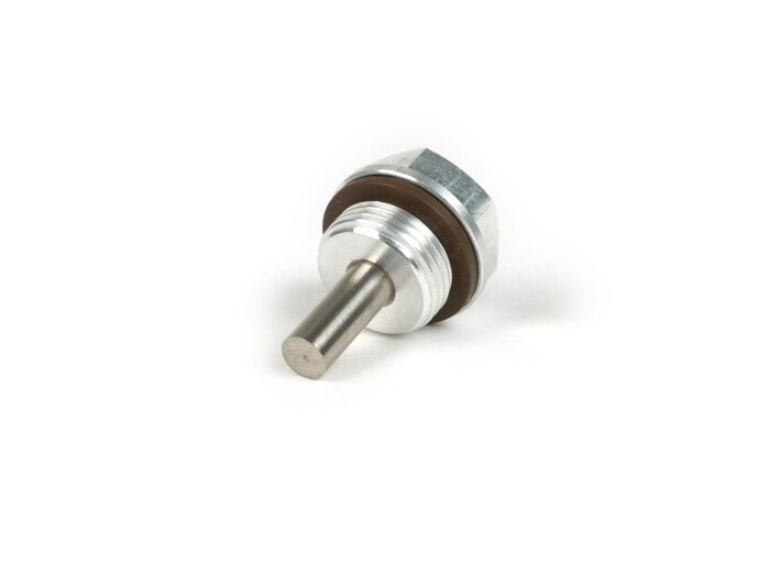 Olie aftapplug aluminium -GANTER-GRIFF- Lambretta LI, LIS, SX, TV (serie 2-3), DL, GP, J, Lui - met magneet en afdichting