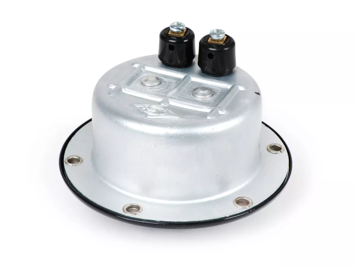 Avvisatore acustico (buzzer) -BACHEL 6V AC, Ø72mm- Vespa VNB1T, VNB2T VNB3T (modelli senza batteria) - morsetto per cavo avvitato
