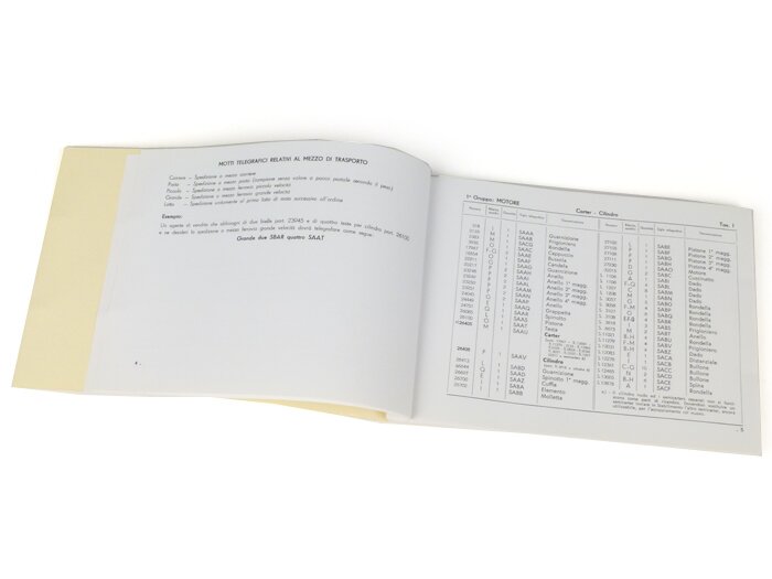 Spare parts catalogue -VESPA- Vespa GS150 (VS2 - 1956)