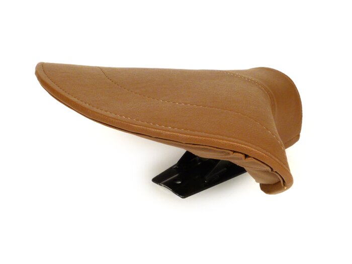 Saddle -OEM QUALITY rear- large frame - with rivest on the side - brown