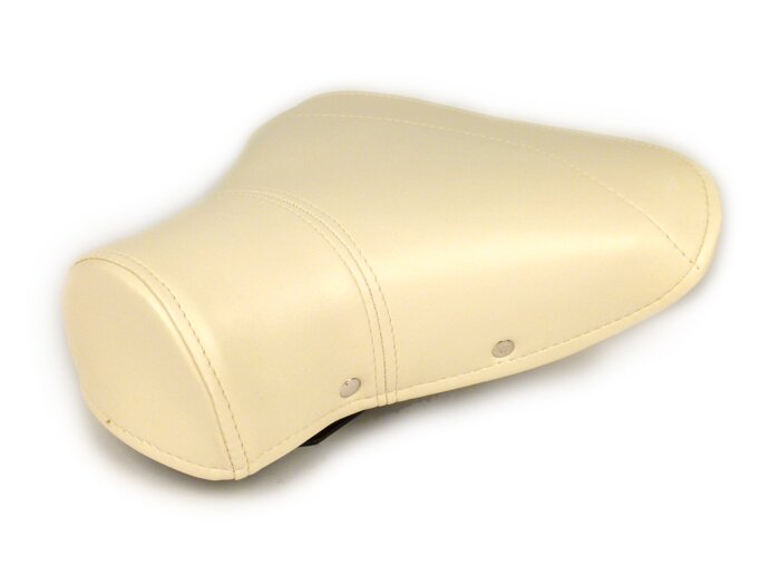 Saddle -OEM QUALITY rear- large frame - with rivest on the side - creme