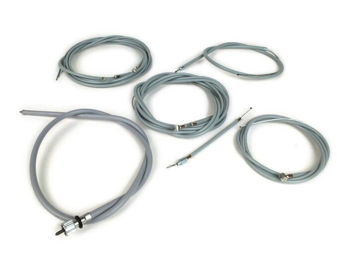 Treinset -RMS- Vespa ET3, PV125 - PTFE grijs (incl. snelheidsmeterkabel)