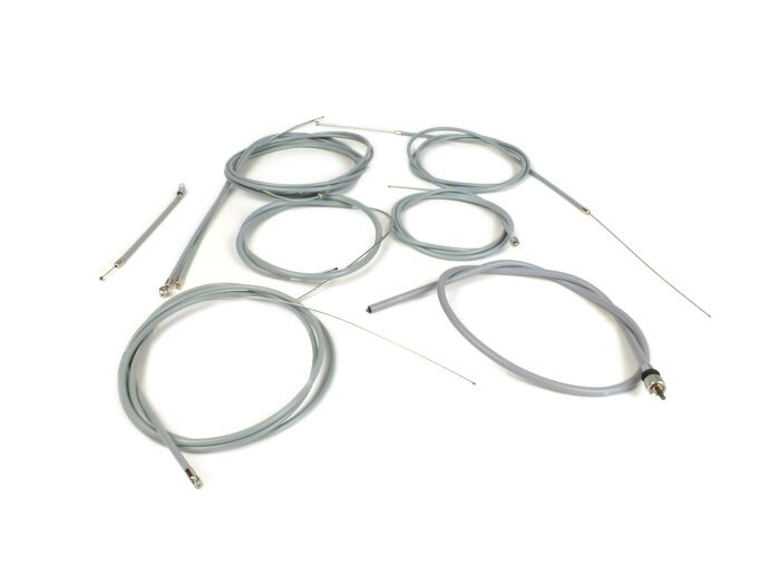 Perangkat kereta -RMS- Vespa V50 - PTFE abu-abu (termasuk kabel speedometer)