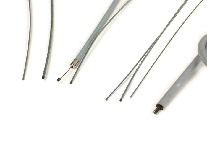 Perangkat kereta -RMS- Vespa V50 - PTFE abu-abu (termasuk kabel speedometer)