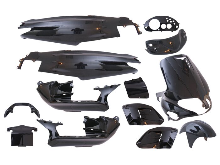 Body part kit -EDGE- 15 pcs - Gilera Runner (-2005) - black