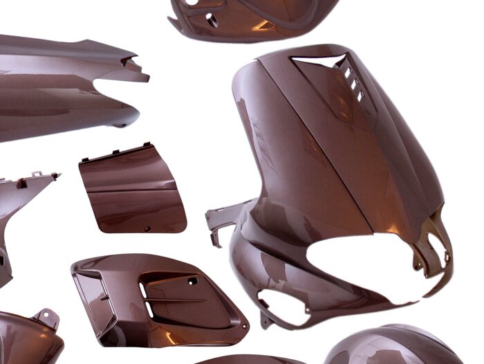 Set di parti della carenatura -EDGE- 15 pezzi - Gilera Runner fino al 2005 - Audi marrone metallizzato