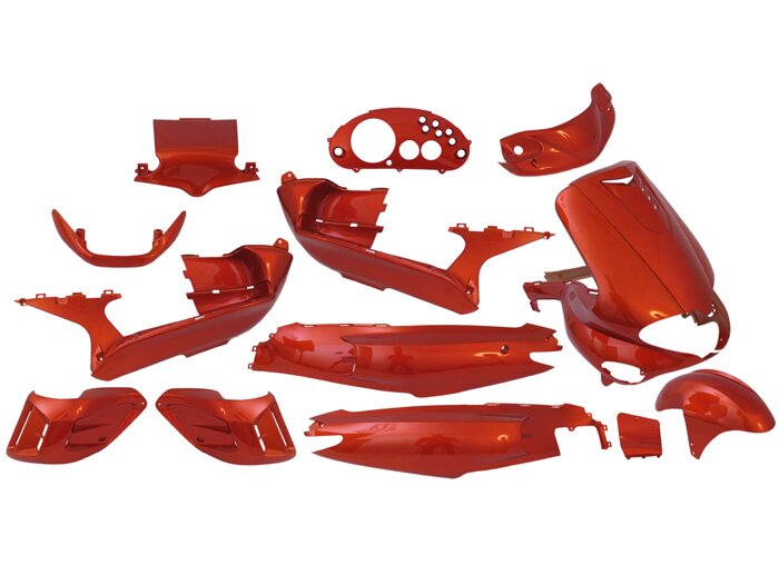 Set di parti della carenatura -EDGE- 15 pezzi - Gilera Runner fino al 2005 - Arancio