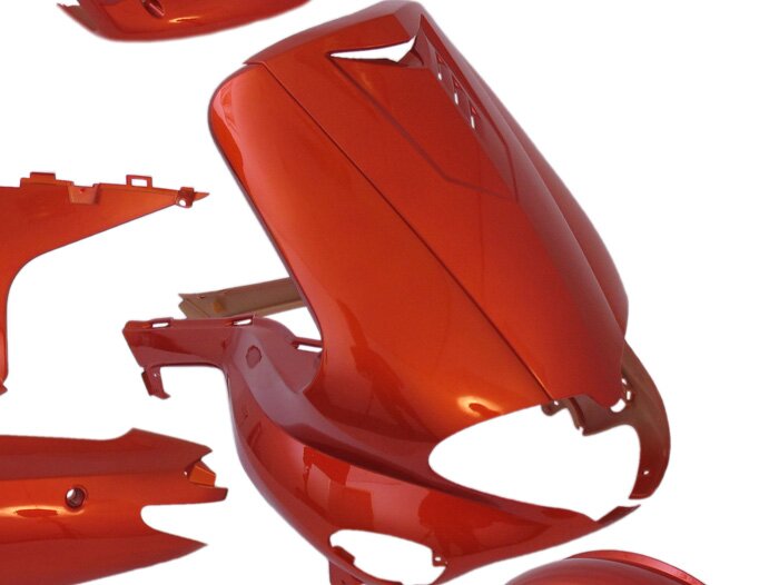 Set di parti della carenatura -EDGE- 15 pezzi - Gilera Runner fino al 2005 - Arancio