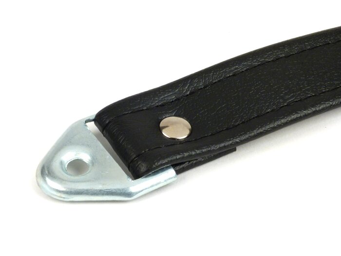 Sabuk pengaman -NISA- Vespa PX, PX Lusso - hitam (dengan tali logam)