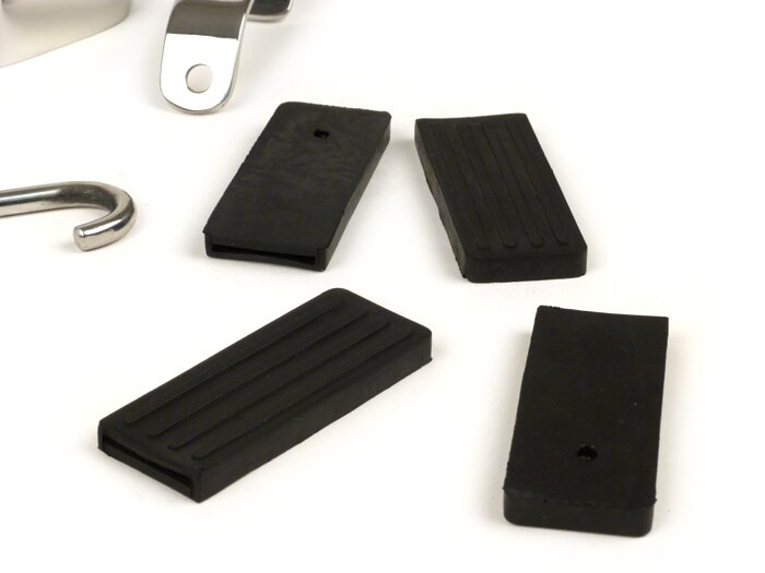 Kit riparazione portapacchi anteriore pieghevole -MOTO NOSTRA- Vespa Smallframe V50, PV125, ET3, Vespa Largeframe Rally180, Rally200, Sprint150, TS125, GT125, GTR125 - acciaio inox