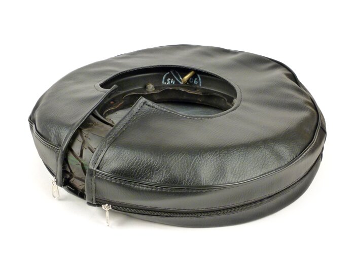 Cache roue de secours -IMPORT- Vespa 3.50 - 10 - noir, avec poche, passepoil noir