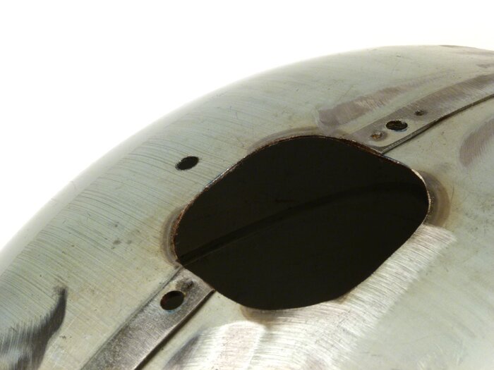 Mudguard -IMPORT- conversion Vespa PX to VBB / GS160 look -bare oiled metal